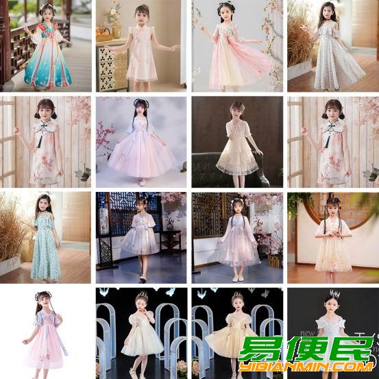 3到13岁女童服装中大童装汉服连衣裙 3到13岁女童服装中大童装汉服连衣裙