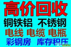 回收机械设备 电梯 锅炉 彩钢房 废旧金属 库存基压