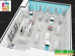 罗定饰品货架动线规划、百货货架厂家​规划设计